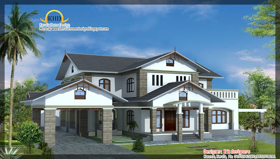 awesome house designs - 3165 Sq. Ft (294 Square Meter)