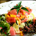 Mango, watermelon and tomato fresh salad