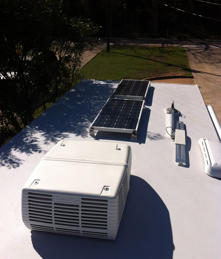 Edward Plumer Solar Panels on Jayco Travel Trailer
