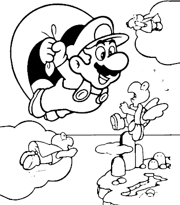 Super Mario Coloring Pages