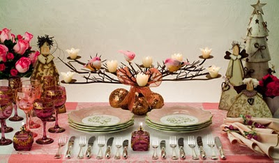 Mesa para ceia natalina com velas mesa para ceia natalina com velas