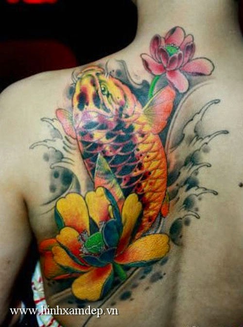 Hình xăm cá chép đẹp - 13