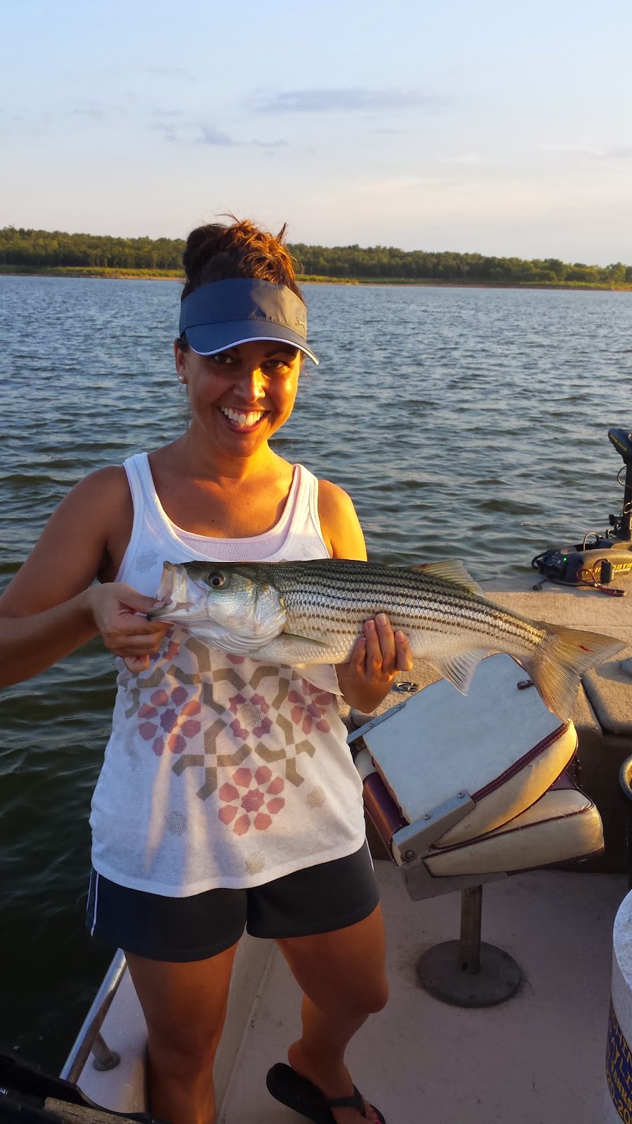 Larry's Hook Line and Sinker Keystone Lake Striper Fishing