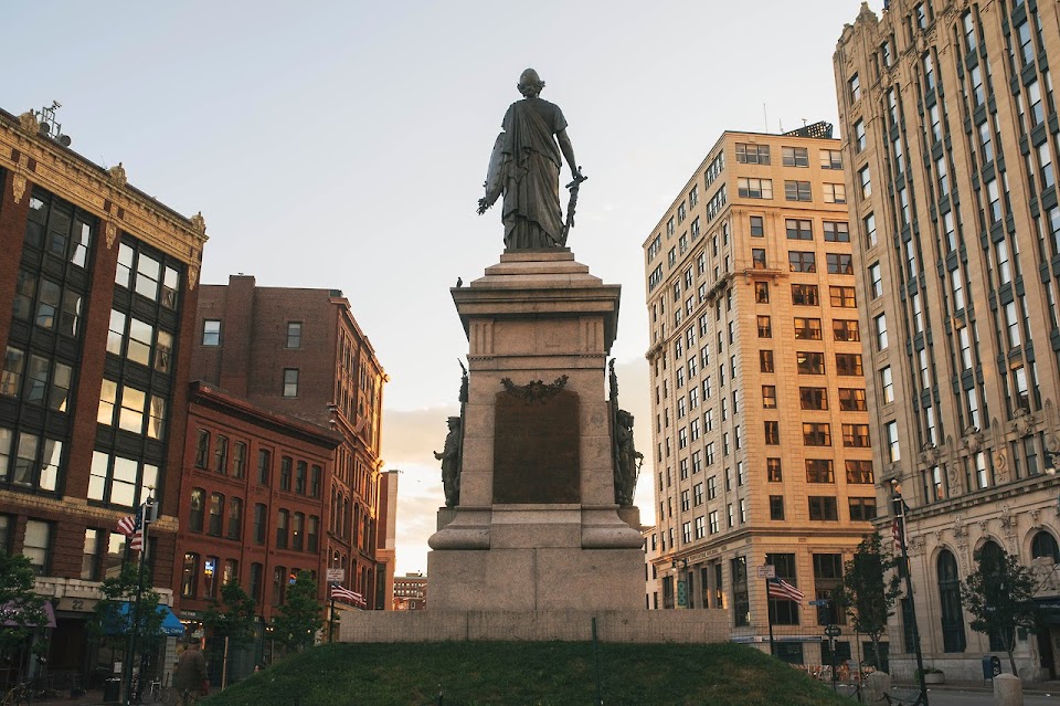 machigonne photography of portland maine monument square downtown