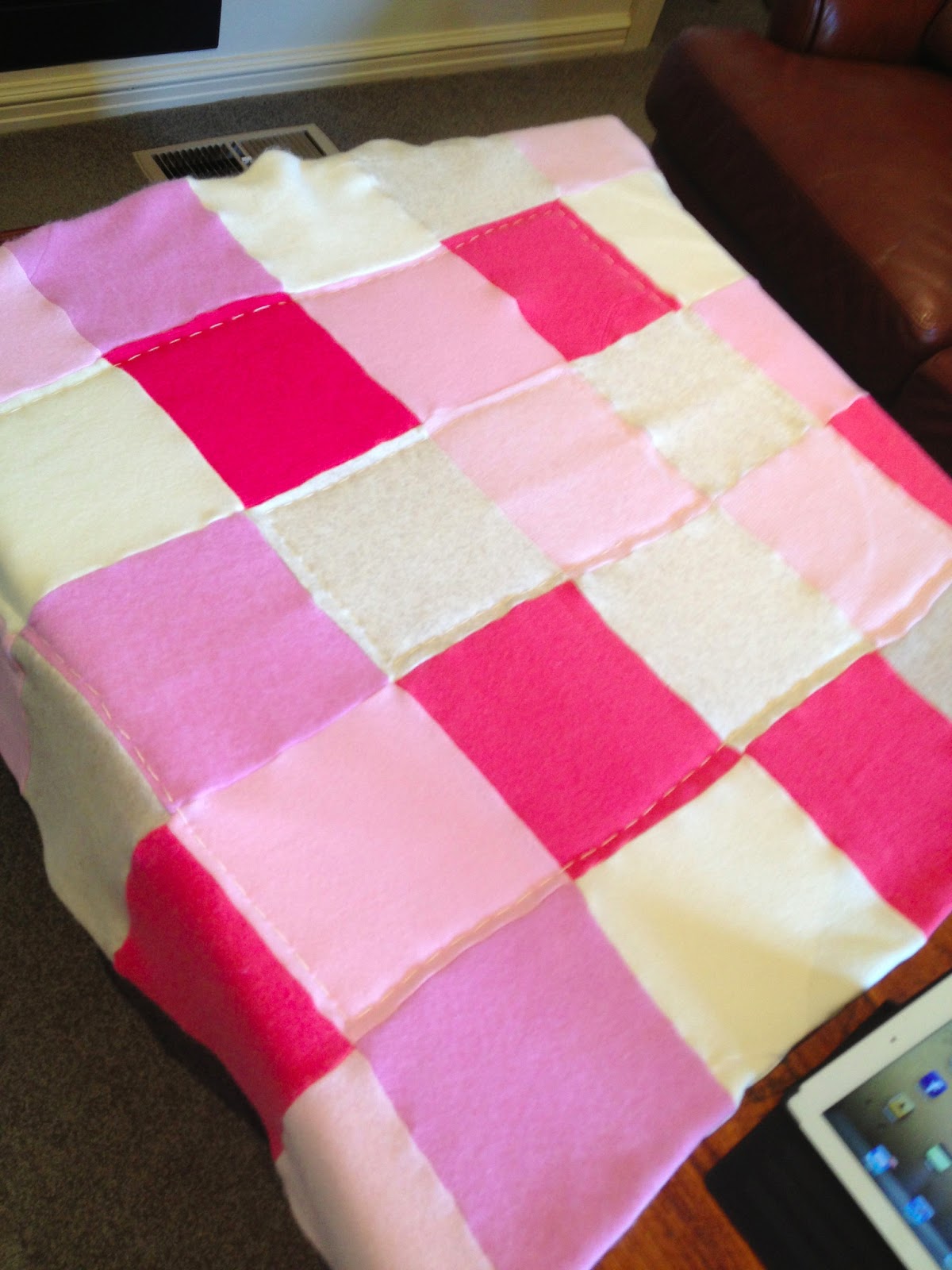 Alice Blue Gown blanket from upcycled sweaters