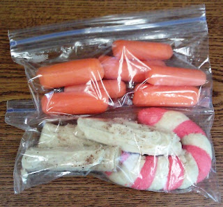 baby carrots, Christmas cookies