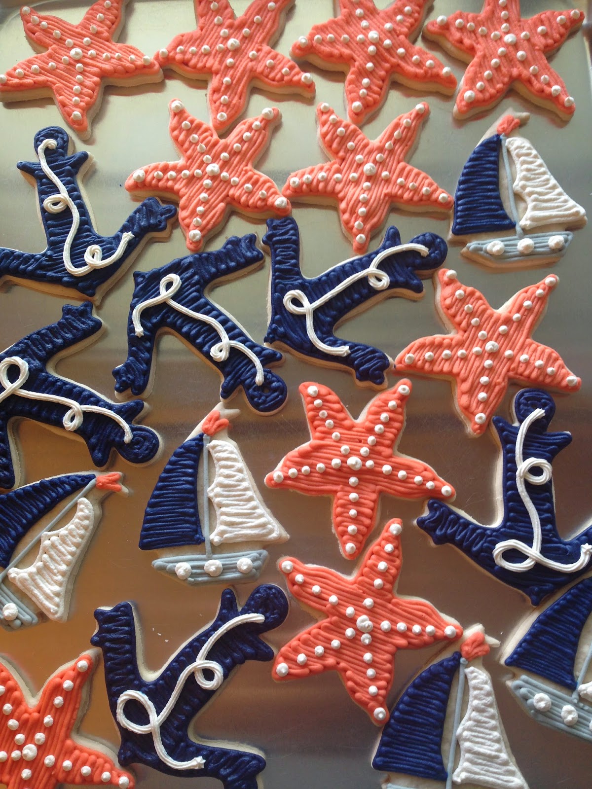 Nautical Themed Vegan Sugar Cookies