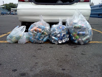 returned cans for challenge