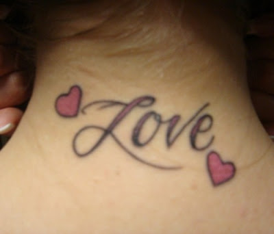 love Design Tattoo for body