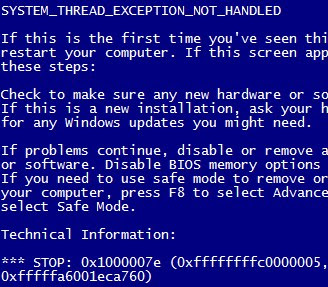 Windows 7 SP 1 se ruši sa greškom Stop 0x0000007E Windows 7 SP 1 se ruši sa greškom Stop 0x0000007E