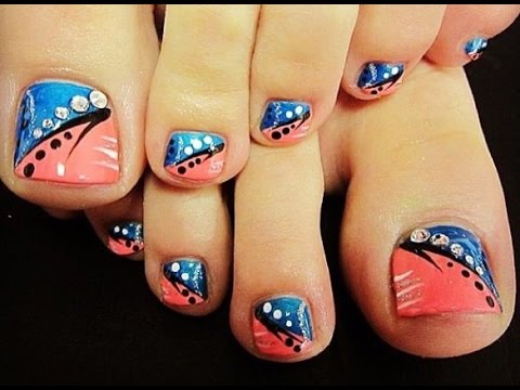 Como pintar las uñas de mis pies 2016, 2017 decoraciones 2018