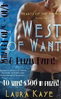 Post Thumbnail of Guest Post: The West of  Want Preview & Prizes Event by Laura Kaye + Giveaway