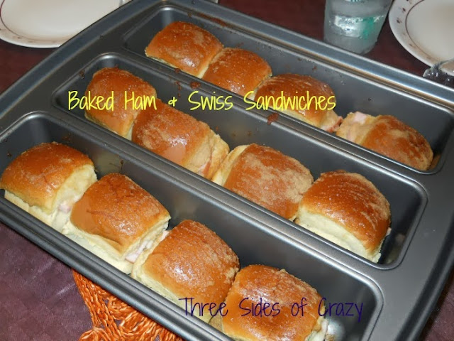 baked ham & swiss sandwiches