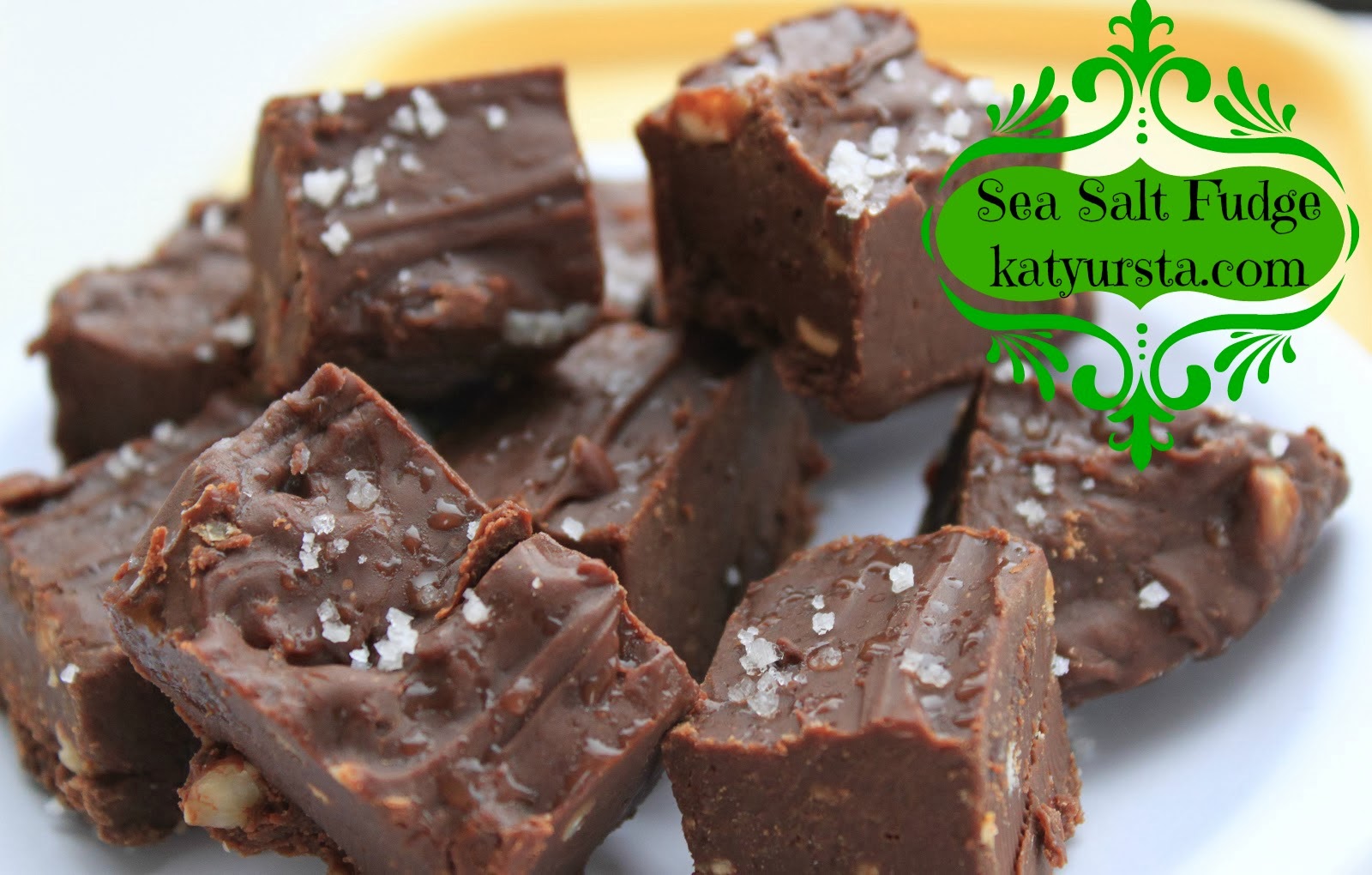 Slow Cooker Sea Salt Fudge Katy Ursta