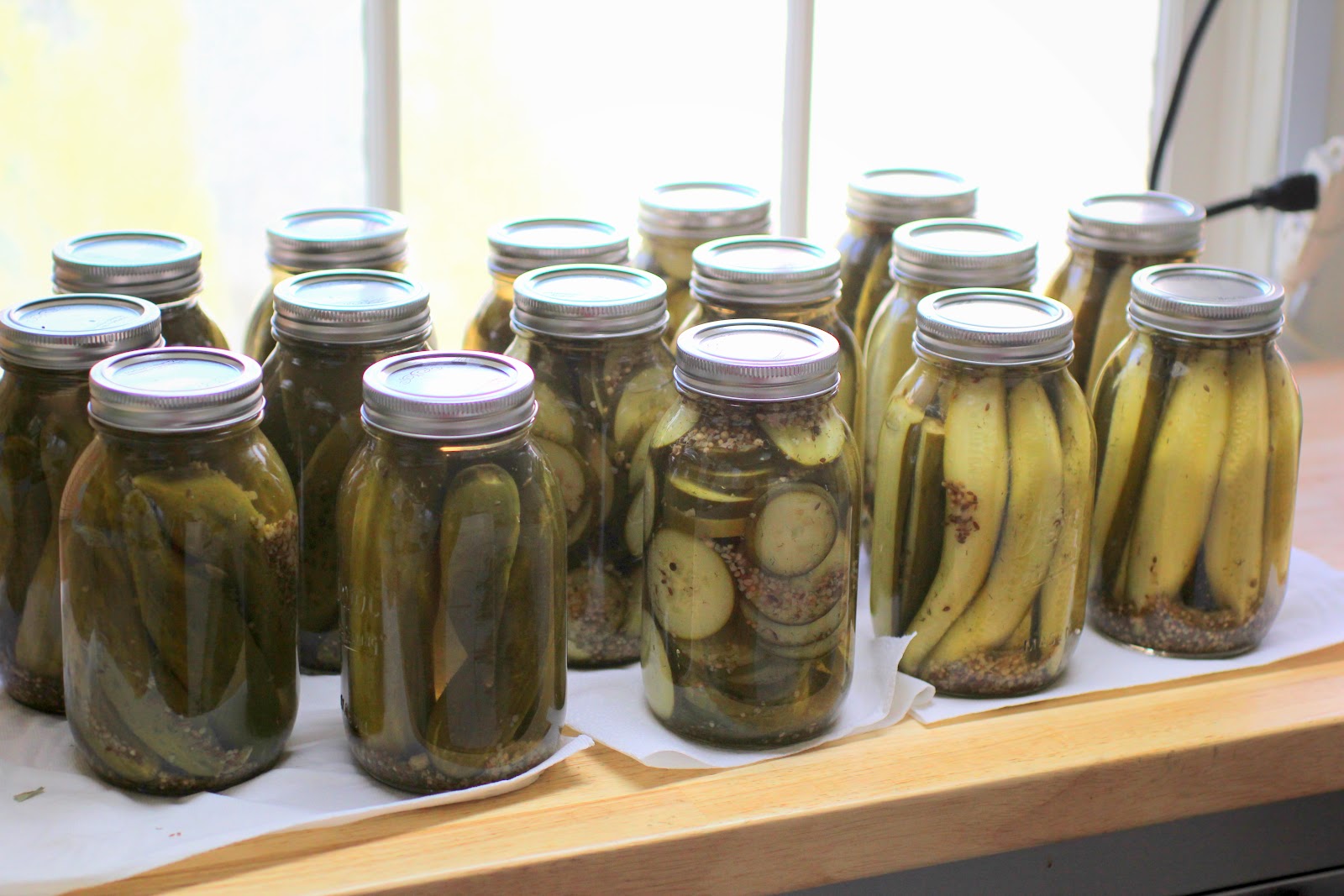 The Freckled Fox Pickles in Jars. a recipe