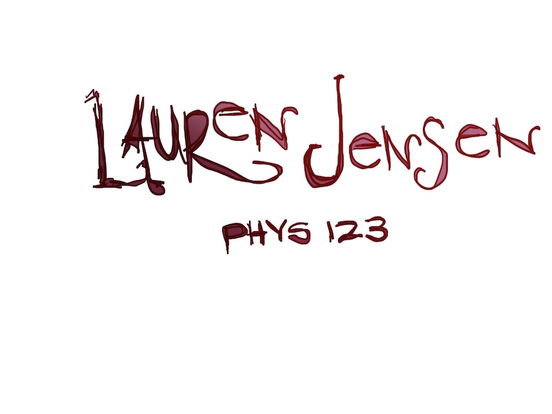 Lauren Jensen PHYS 123