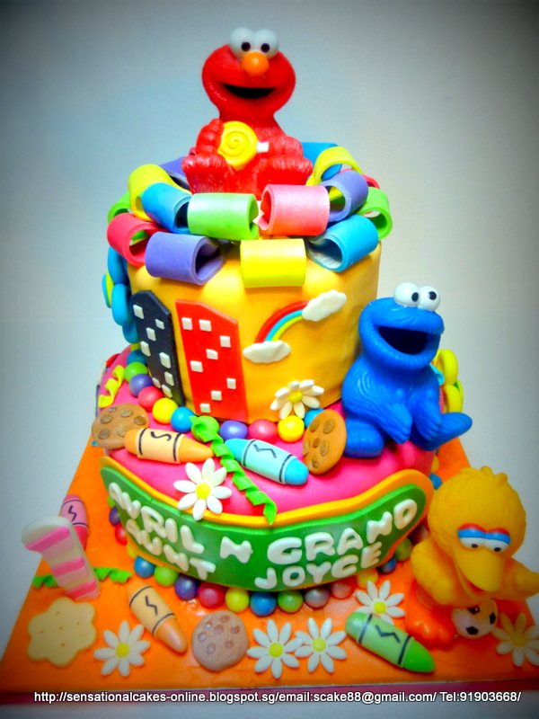 The Sensational Cakes Sesame Street 3d Cake Singapore Big Bird