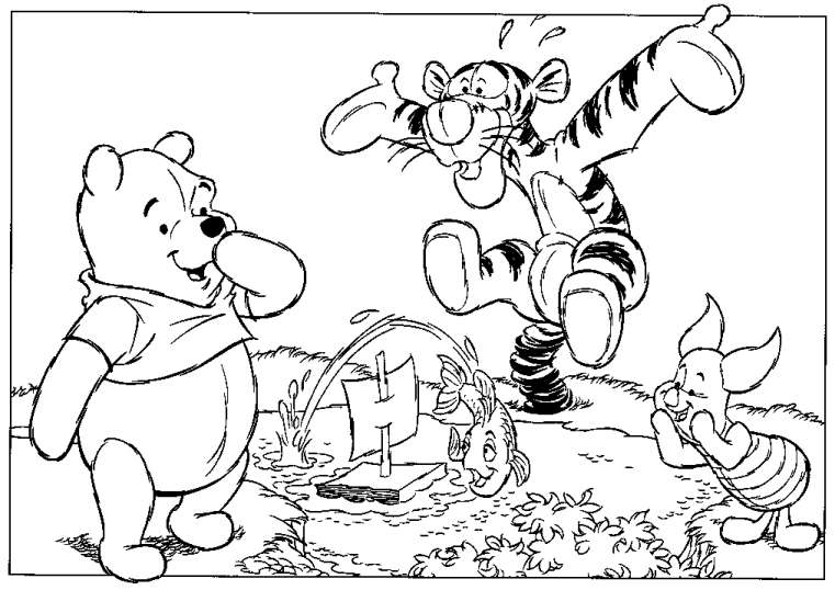 Winne the Pooh | Free coloring pages