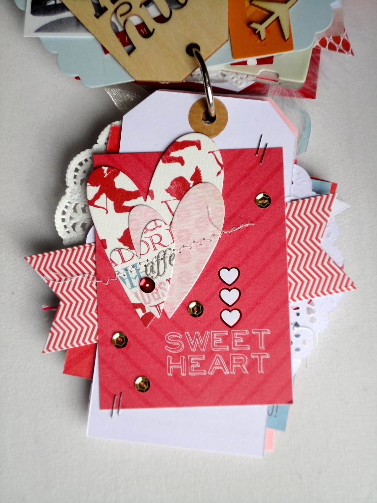 Instants de Scrap Mini album "Saint Valentin"