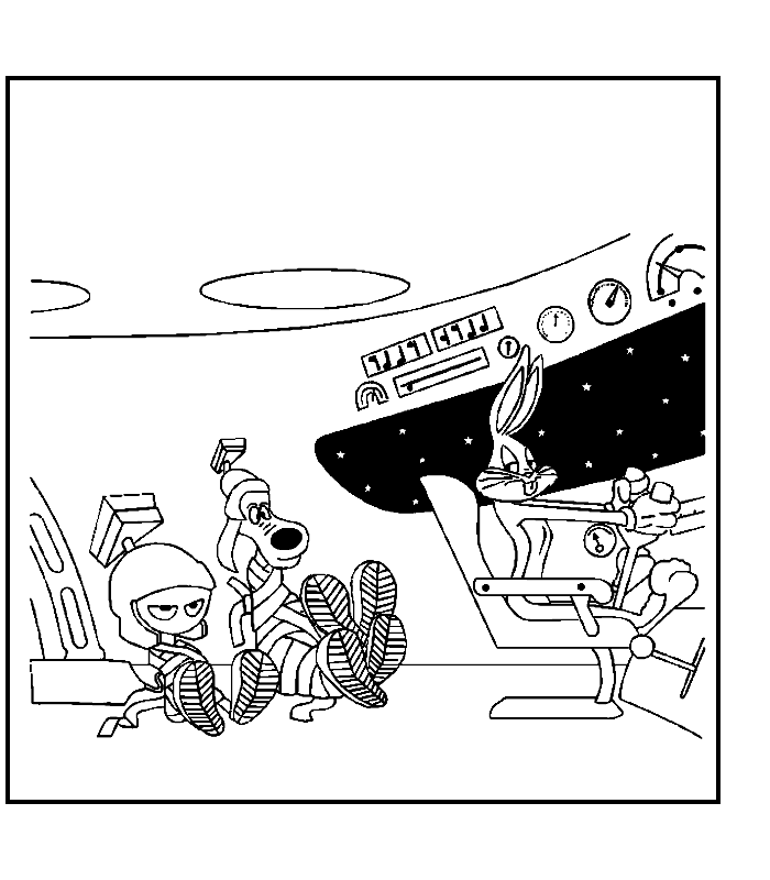 Marvin and Friends Disney Coloring Pages Cartoon Coloring Pages