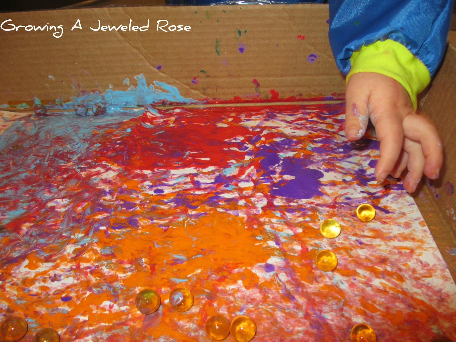 Water Bead Painting Growing A Jeweled Rose