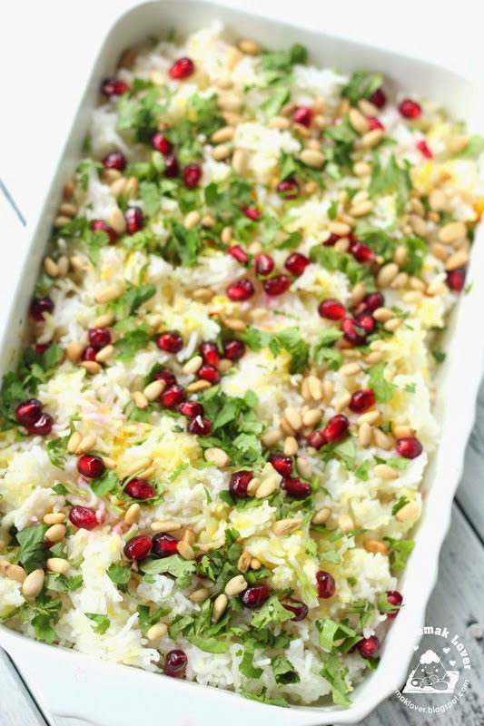 Nasi Lemak Lover Grilled prawns with butter and garlic, Basmati Rice