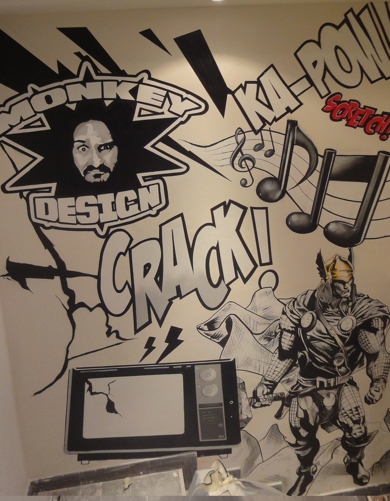 Berok Graffiti mural profesional en Barcelona: Pintura mural Barcelona