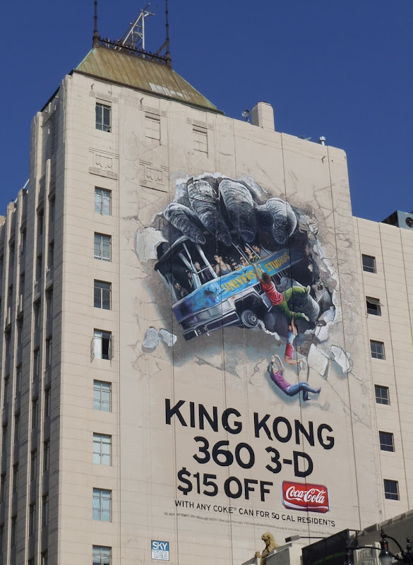King Kong 360 3D Coke billboard