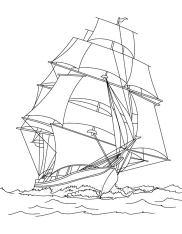 Boat Coloring Pages Boat Coloring Pages