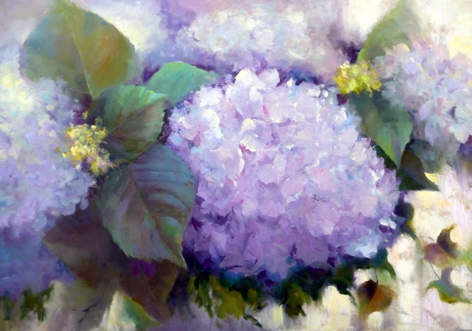 TWKEnchanted+Garden.jpg (1600×1122) Hydrangea painting, Hydrangeas