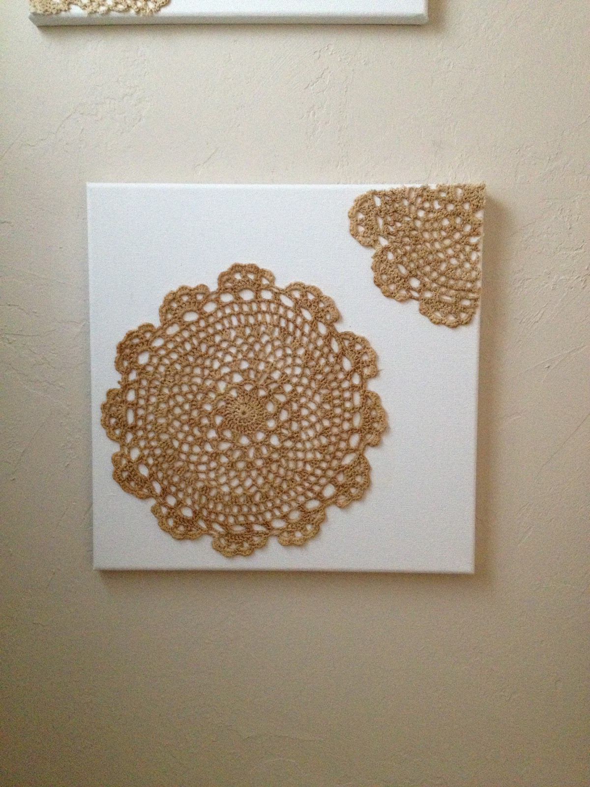 Rifles and Ruffles Doily Canvas Art