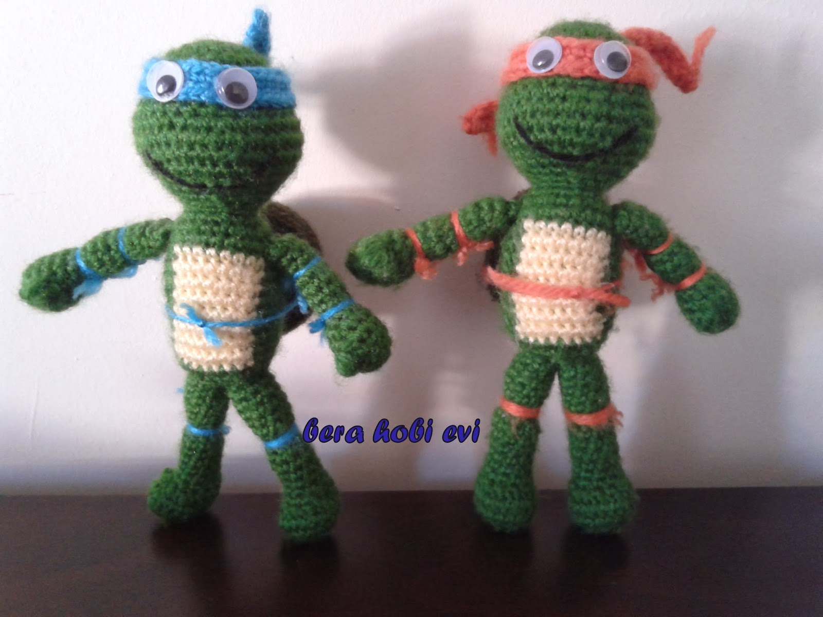 BERA HOB? EV?: amigurumi bebek ve ninja kaplumba?a
