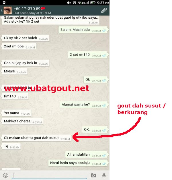 rawatan gout mujarab