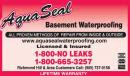 Aquaseal Basement Foundation Epoxy Polyurethane Concrete Crack Repair 1-800-NO-LEAKS