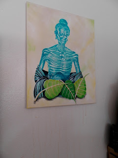 Siddhartha painting weeping down painting