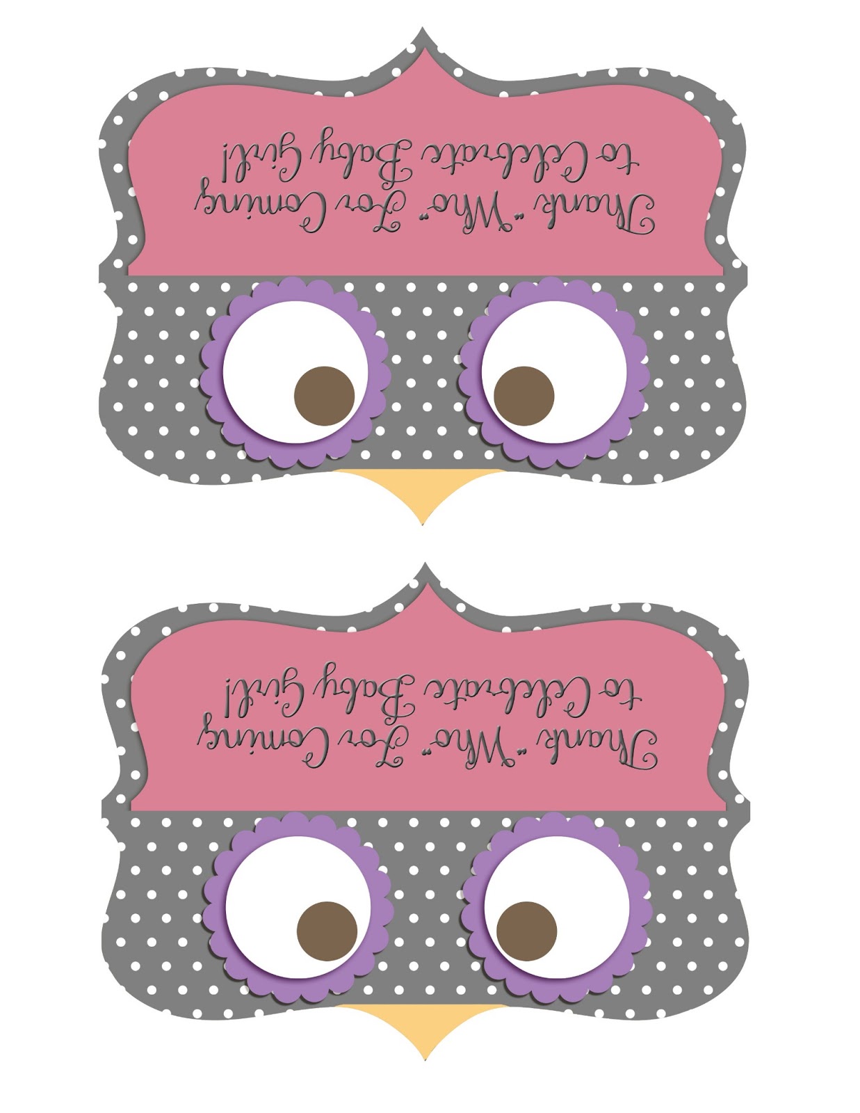 Printable Owl Treat Bag Topper | free printable owl treat bag topper template just b cause Printable Owl Treat Bag Topper | free printable owl treat bag topper template just b cause