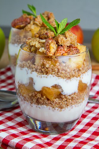Apple Crumble Quinoa Parfait