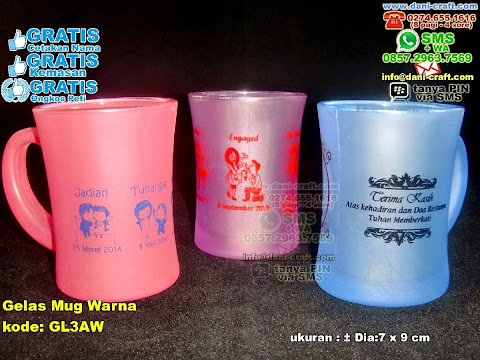 Gelas Mug Warna Gelas Beling