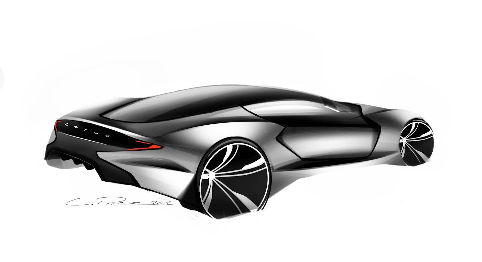 lnpdesign Lotus Evora sketch