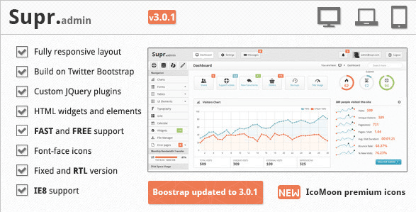 Supr - Responsive Bootstrap 3 Admin Template Supr - Responsive Bootstrap 3 Admin Template