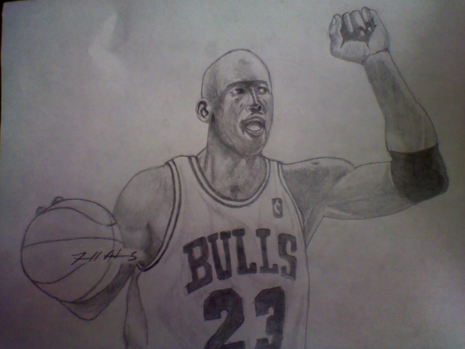 @SimplyTravell | The Blog: Artwork - Michael Jordan Portrait (TravellAdams)