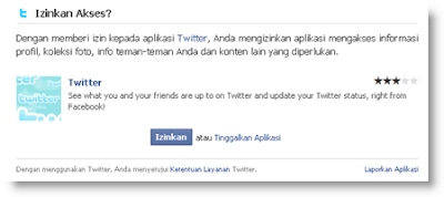 update facebook lewat twitter