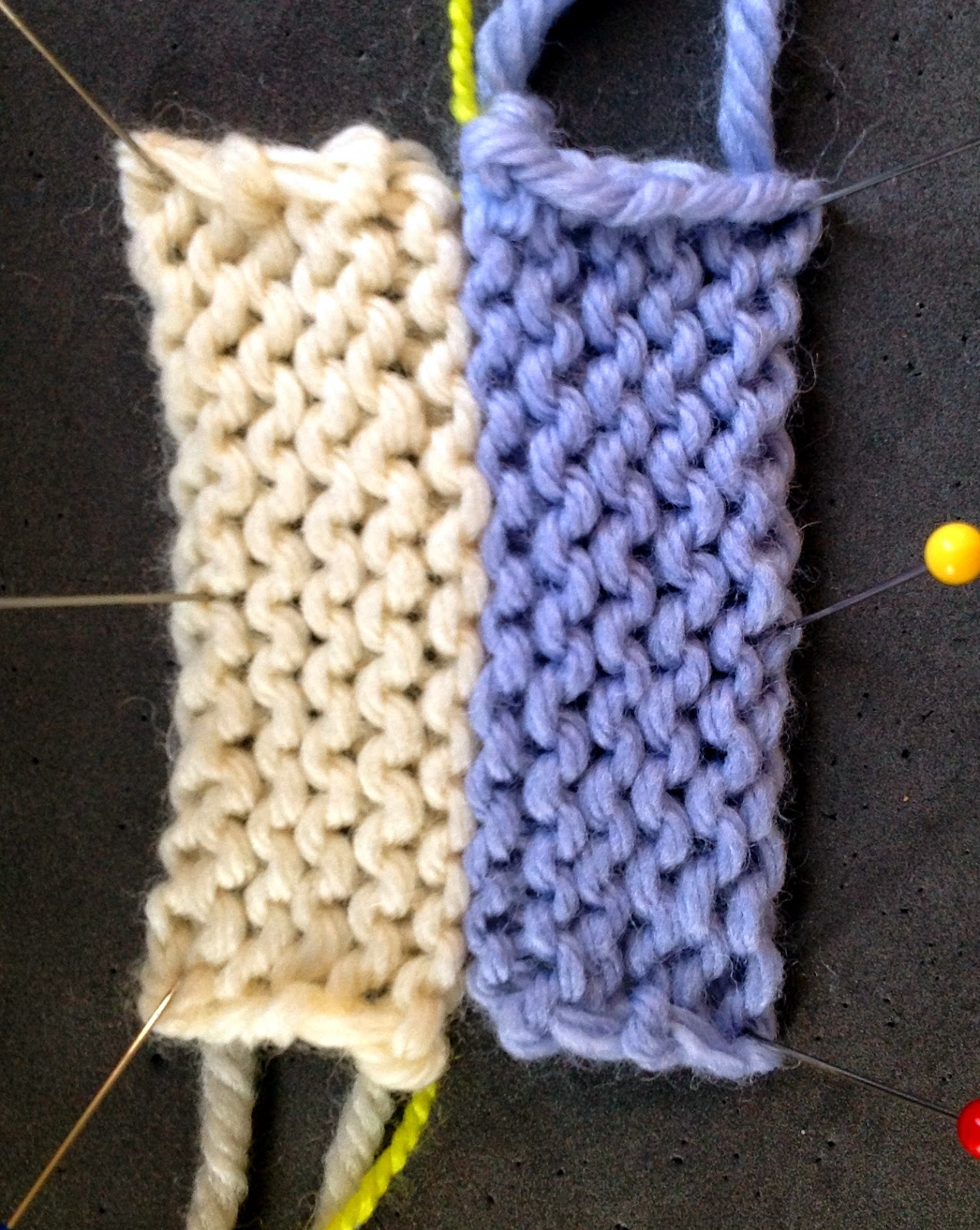 Arenda Holladay Horizontal Seams on Different Stitch Patterns