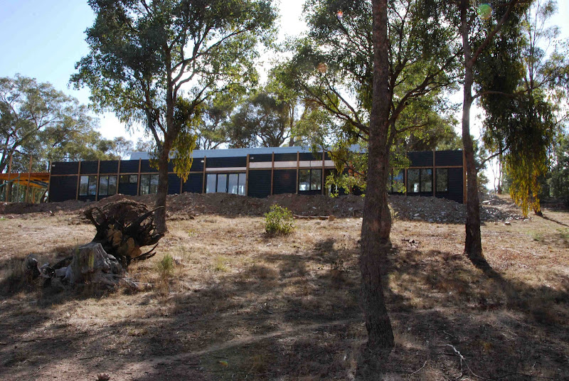 The view from the south shows that the house is becoming less title=