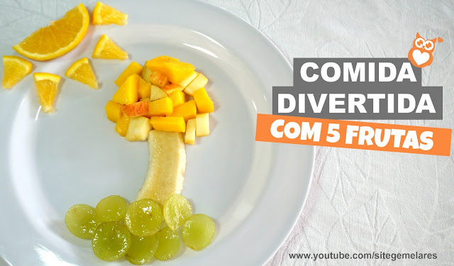 Comida divertida com 5 frutas Comida divertida com 5 frutas
