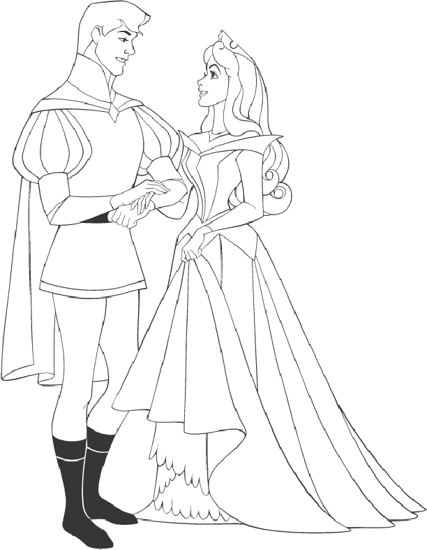 Disney Princess and Prince Dancing Coloring Books