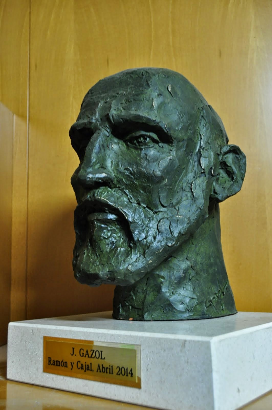 Inauguración escultura de Ramón y Cajal. Autor  J. Gazol