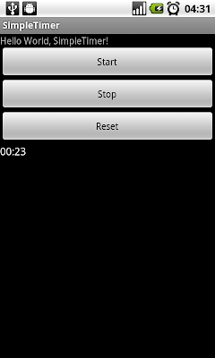 Android 計時器(Chronometer) Android 計時器(Chronometer)