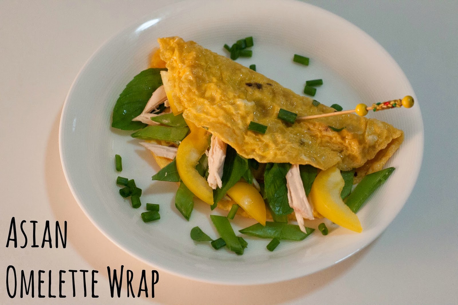 Simply Cooked Asian Omelette Wrap
