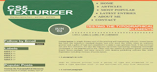 Cs5 texturizer blogger template Cs5 texturizer blogger template